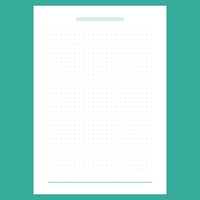 A5 Dot Grid Notes Template - Version 2 Full Page View