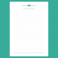 A5 Lined Notes Template | Printable PDF | Instant Download – Plan Print ...