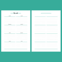 A5 Weekly Notes Template | Printable PDF | Instant Download – Plan ...
