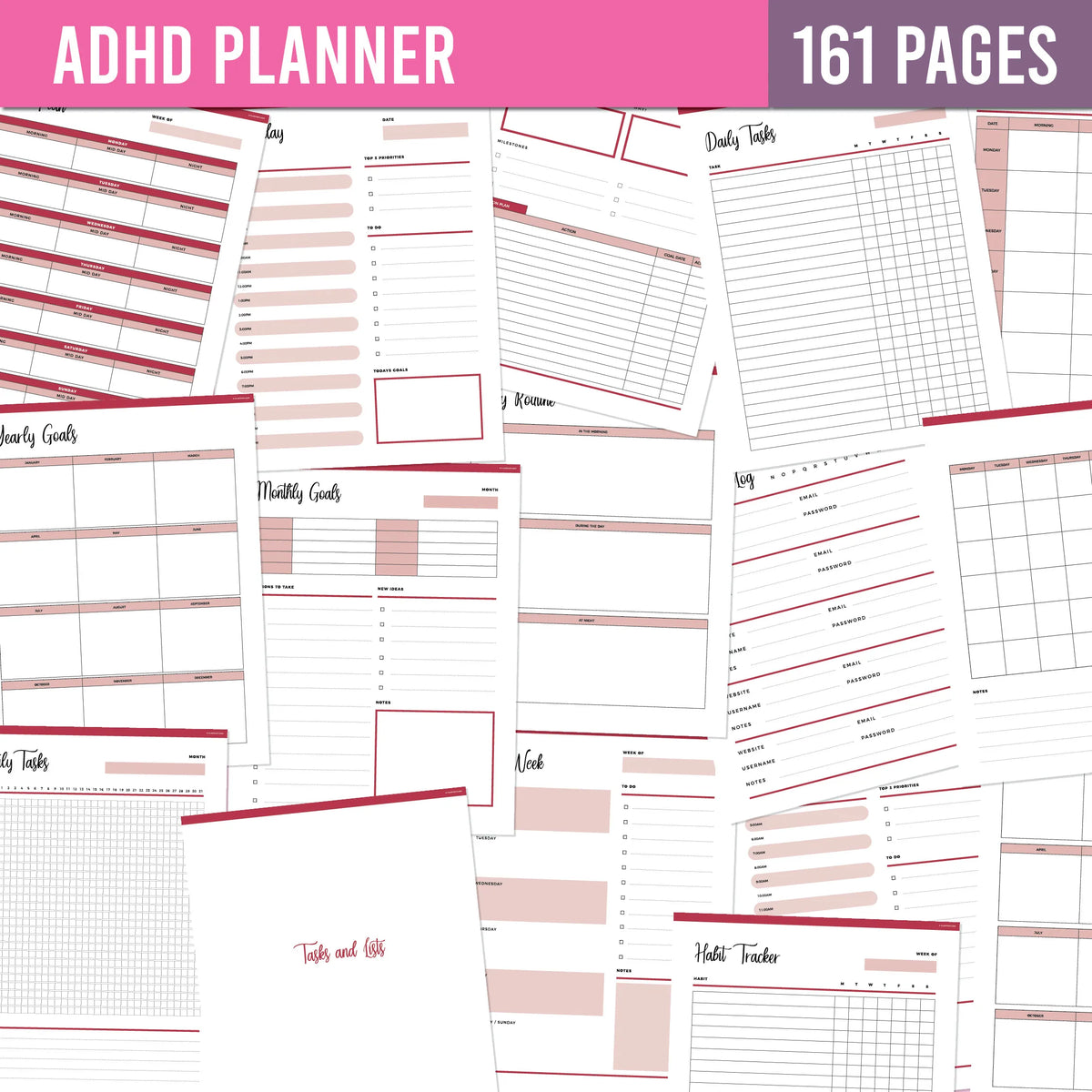 Ultimate Planner MEGA PACK - 20 Packs & 600+ Pages Included – Plan ...