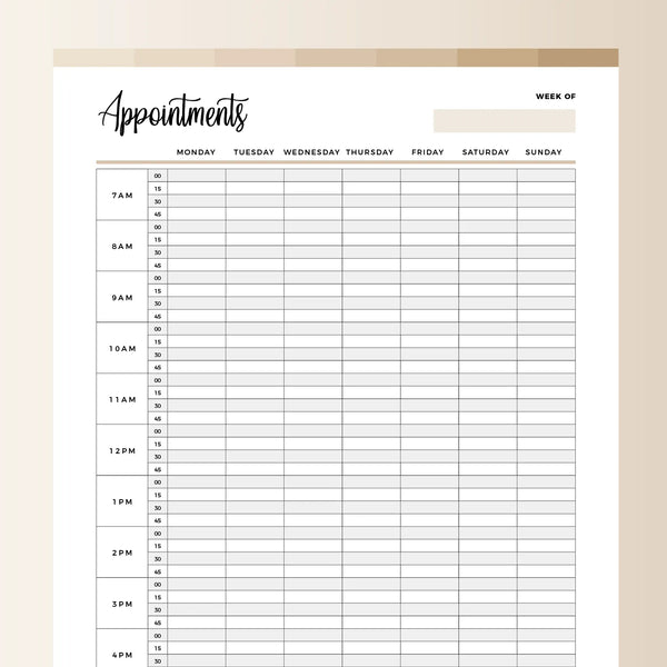 Appointment Planner Printable | Instant Download PDF | A4 and US Letter – Plan Print Land appointment-planner-printable-instant-download-pdf-a4-and-us-letter-plan-print-land