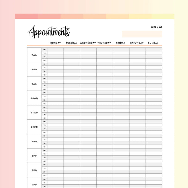 Appointment Planner Printable | Instant Download PDF | A4 and US Letter – Plan Print Land appointment-planner-printable-instant-download-pdf-a4-and-us-letter-plan-print-land