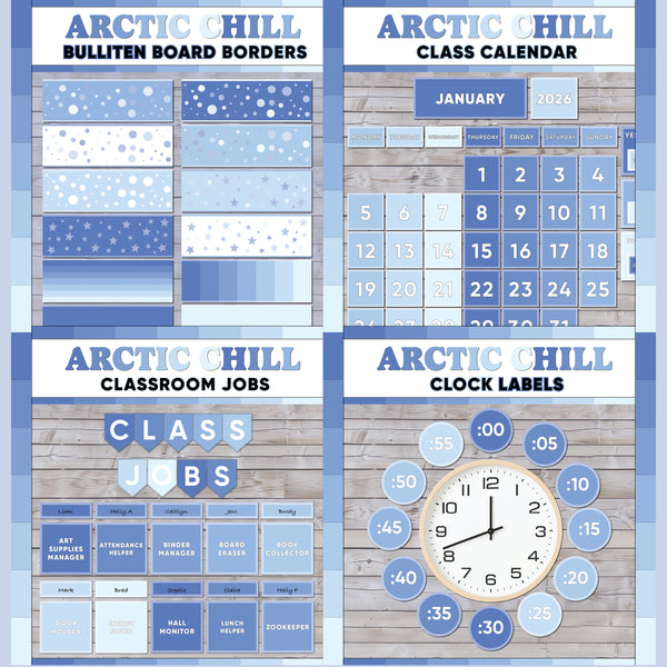 Blue Class Labels Blue Class Decorations Pack | Classroom Decor Pack for Teachers – Plan ...