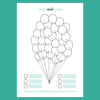 Balloon Mood Journal Template - Version 1 Preview