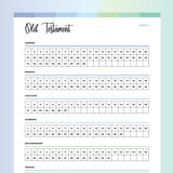 Bible Reading Checklist PDF - Ocean Color Scheme