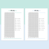 Bible Study Journal  - Teal and Light Blue