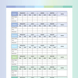 Blood Glucose Chart Printable - Ocean