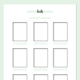 Book Tracker Journal Template - Green