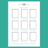 Book Tracker Journal Template - Version 1 Full Page View