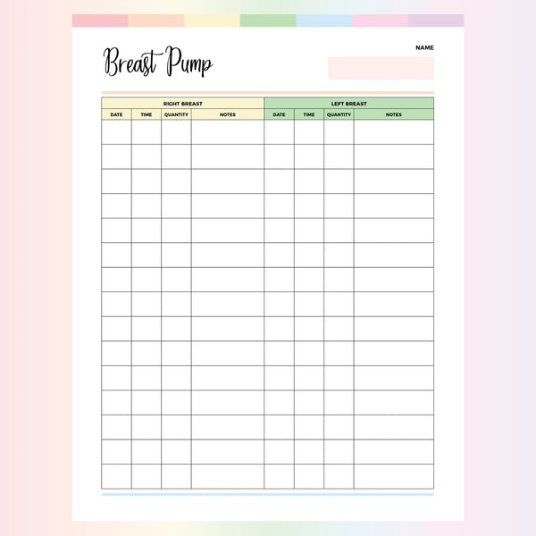 Breast Pump Record PDF