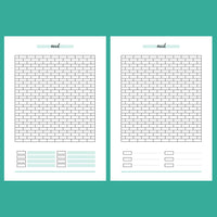 Brick Wall Mood Journal Template - 2 Version Overview