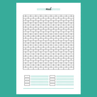 Brick Wall Mood Journal Template - Version 1 Preview