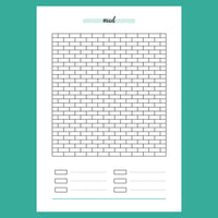 Brick Wall Mood Journal Template - Version 2 Preview