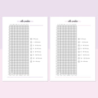 Cello Practice Journal  - Lavender and Light Pink