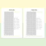 Clarinet Practice Journal  - Bright Yellow and Light Green