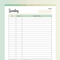 Daily Expense Tracker Printable - Forrest
