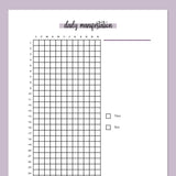Daily Manifestation Tracking Journal  - Purple
