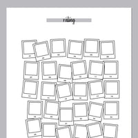 Daily Rating Film Camera Template - Grey