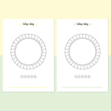 Daily Rating Ring Journal - Light Yellow and Light Green