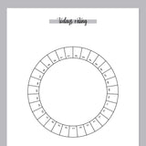 Daily Rating Ring Journal - Grey