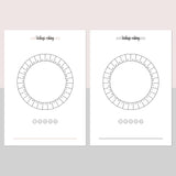 Daily Rating Ring Journal - Light Brown and Light Grey