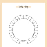 Daily Rating Ring Journal - Orange
