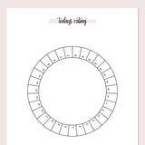 Daily Rating Ring Journal - Pink