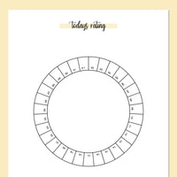 Daily Rating Ring Journal - Yellow