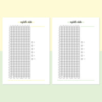 Vegetable Log Example Daily Vegetable Eating Log A5 | Instant Download | Printable PDF ...