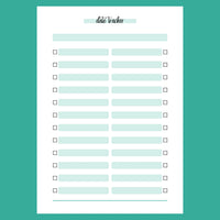 Date Bucket List Template - Version 1 Preview