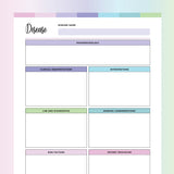 Disease Template Printable - Bubblegum