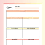 Disease Template Printable - Flame