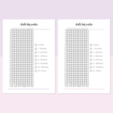 Double Bass Practice Journal  - Lavender and Light Pink