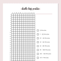 Double Bass Practice Journal  - Pink