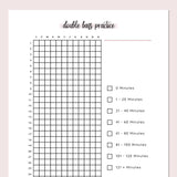 Double Bass Practice Journal  - Pink