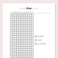 Dream Journaling PDF - Pink