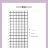 Dream Journaling PDF - Purple