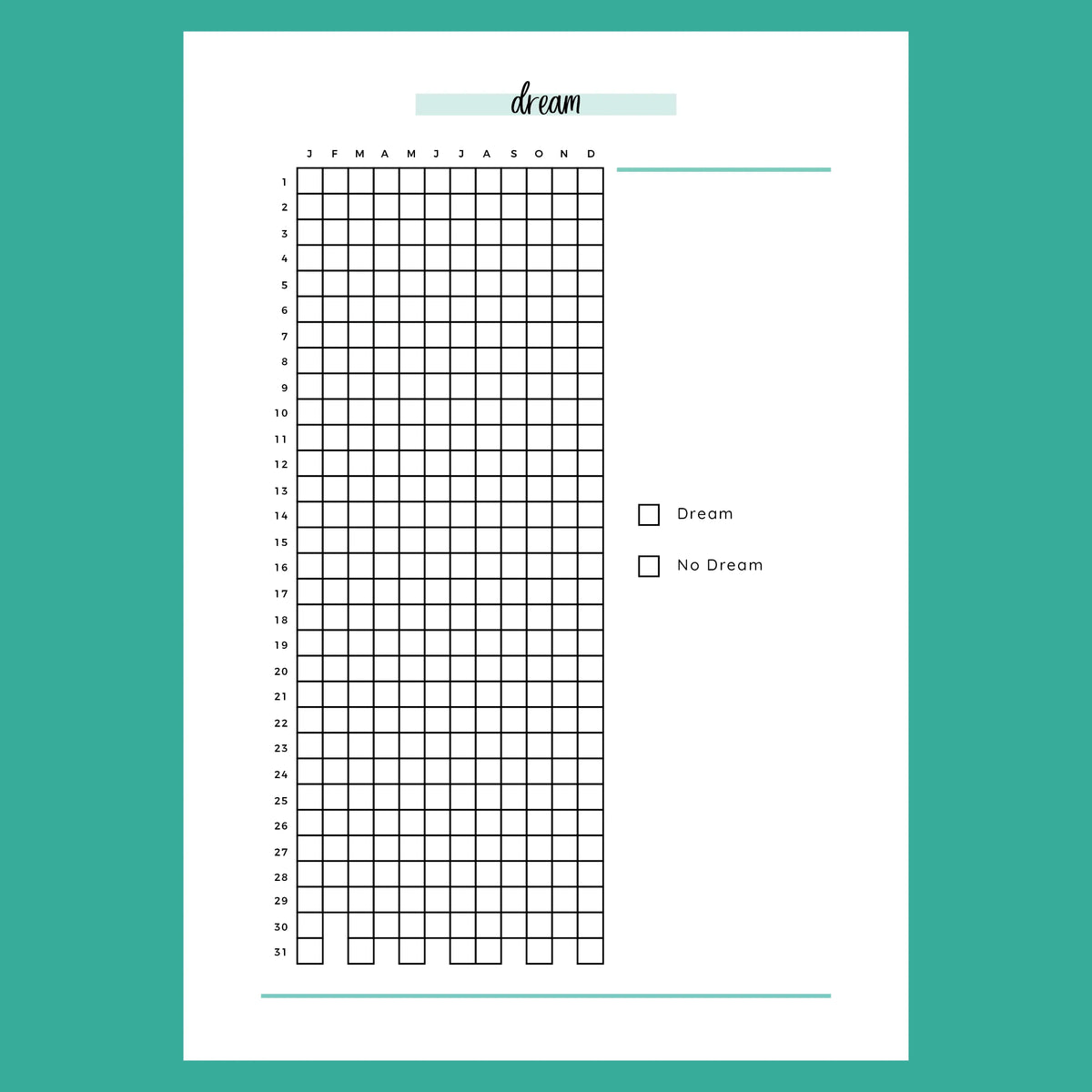 Dream Journaling PDF A5 | Instant Download Printable Template – Plan ...