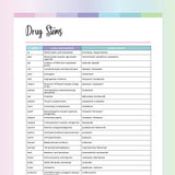 Drug Stem Cheat Sheet PDF - Bubblegum
