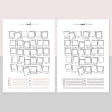 Film Camera Mood Journal Template - Light Brown and Light Grey