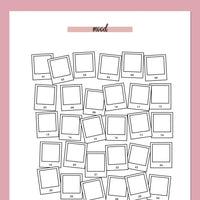 Film Camera Mood Journal Template - Red