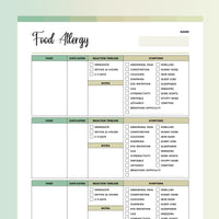 Food And Symptom Diary PDF - Forrest