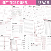 Gratitude Journal planner Pack