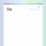 Grid Notebook.pdf Grid Notebook Template PDF | A4 & US Letter Sizes | Instant Download ...