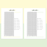 Guitar Practice Journal  - Bright Yellow and Light Green