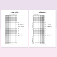 Guitar Practice Journal  - Lavender and Light Pink
