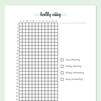 Healthy Eating Tracking Journal  - Green