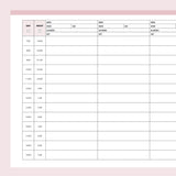 Hourly Planner For Nurses - Pink