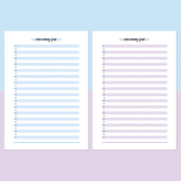 How I Overcame Feat Today Template - Aqua and Light Purple