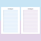 How I Overcame Feat Today Template - Aqua and Light Purple